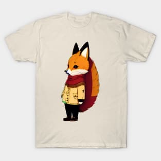 Cute Autumn Vintage Fox T-Shirt